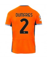 Inter Milan Denzel Dumfries #2 Kolmaspaita 2023-24 Lyhythihainen
